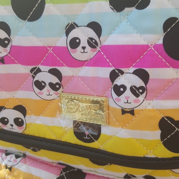 Betsey Johnson Grad Quilt Rainbow Backpack Panda main image 4